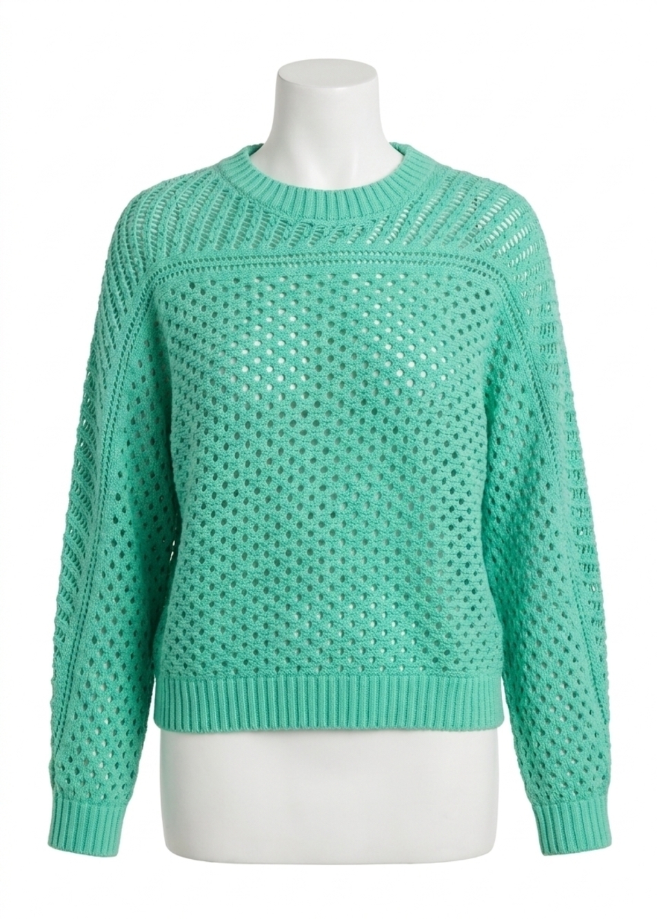 NEW SOUTHERN TIDE ophelia long sleeve open stitch sweater in florida keys